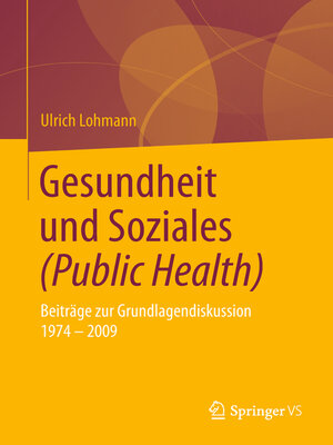 cover image of Gesundheit und Soziales (Public Health)